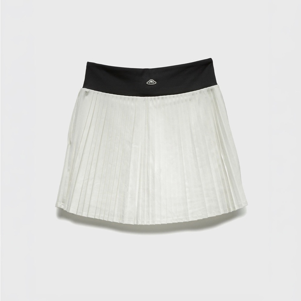 RADMOR Hannah Pleated Skort - SNOW WHITE GRAPHITE BLUE small